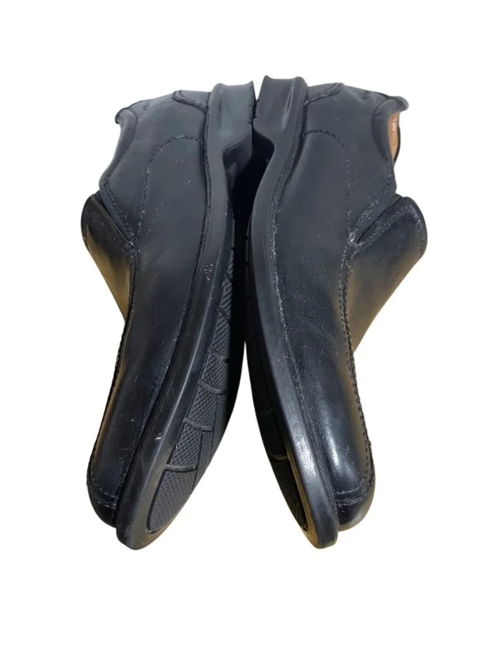 Clarks Mens Escalade Step Loafer Size 10.5 M Black Leather READ DESCRIPTION